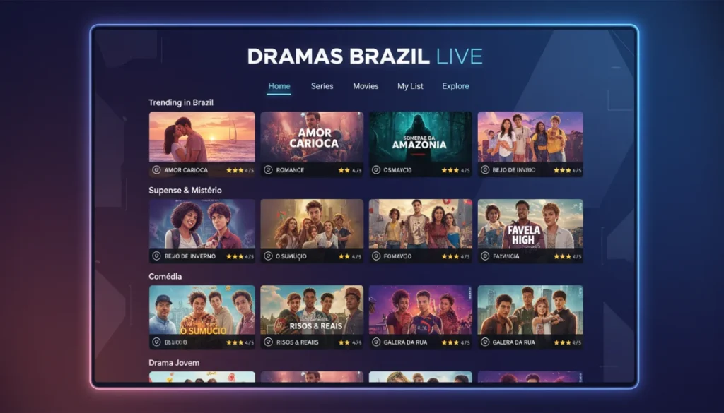 As 10 plataformas de streaming com maior catálogo de minidramas nacionais em 2026
